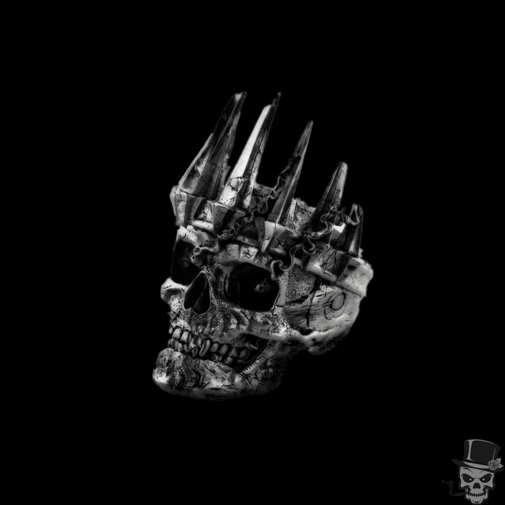 crown skull ring