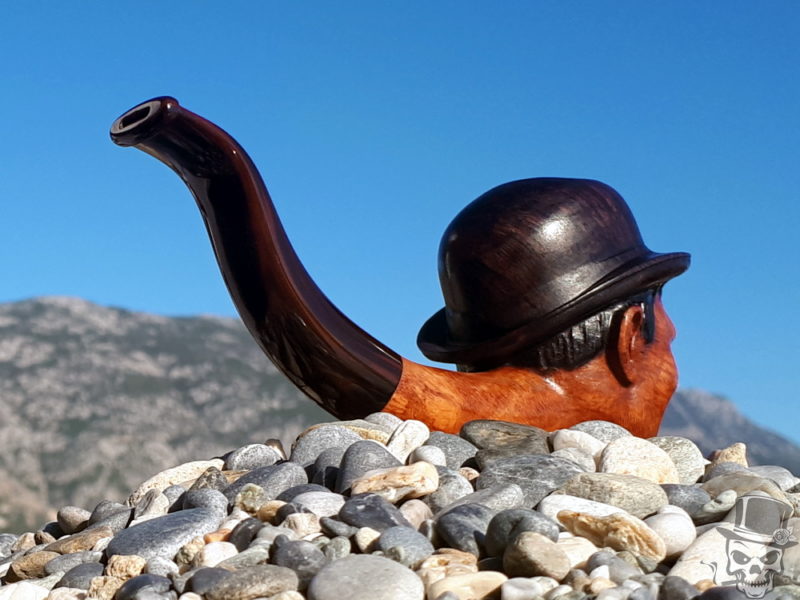 Tobacco Smoking Pipe - Oliver Norvell Hardy - Briar Wood by Oguz Simsek