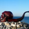Tobacco Smoking Pipe - Neanderthal Skull - Briar Wood by Oguz Simsek