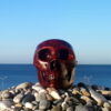 Tobacco Smoking Pipe - Neanderthal Skull - Briar Wood by Oguz Simsek