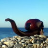 Tobacco Smoking Pipe - Neanderthal Skull - Briar Wood by Oguz Simsek
