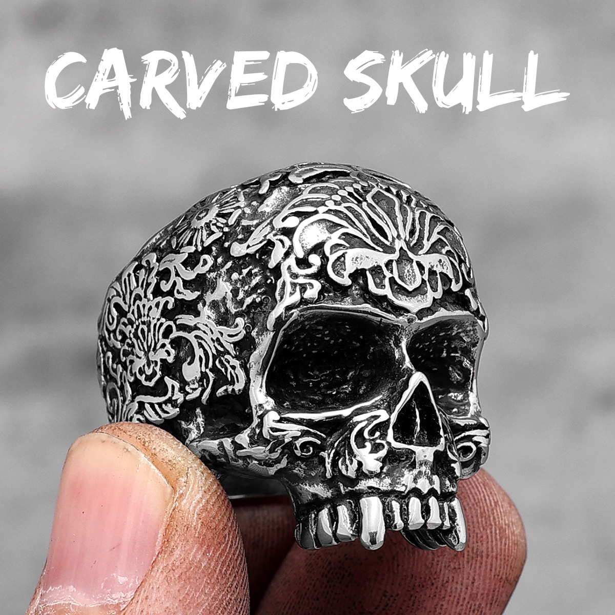 R746-Carved Skull-S