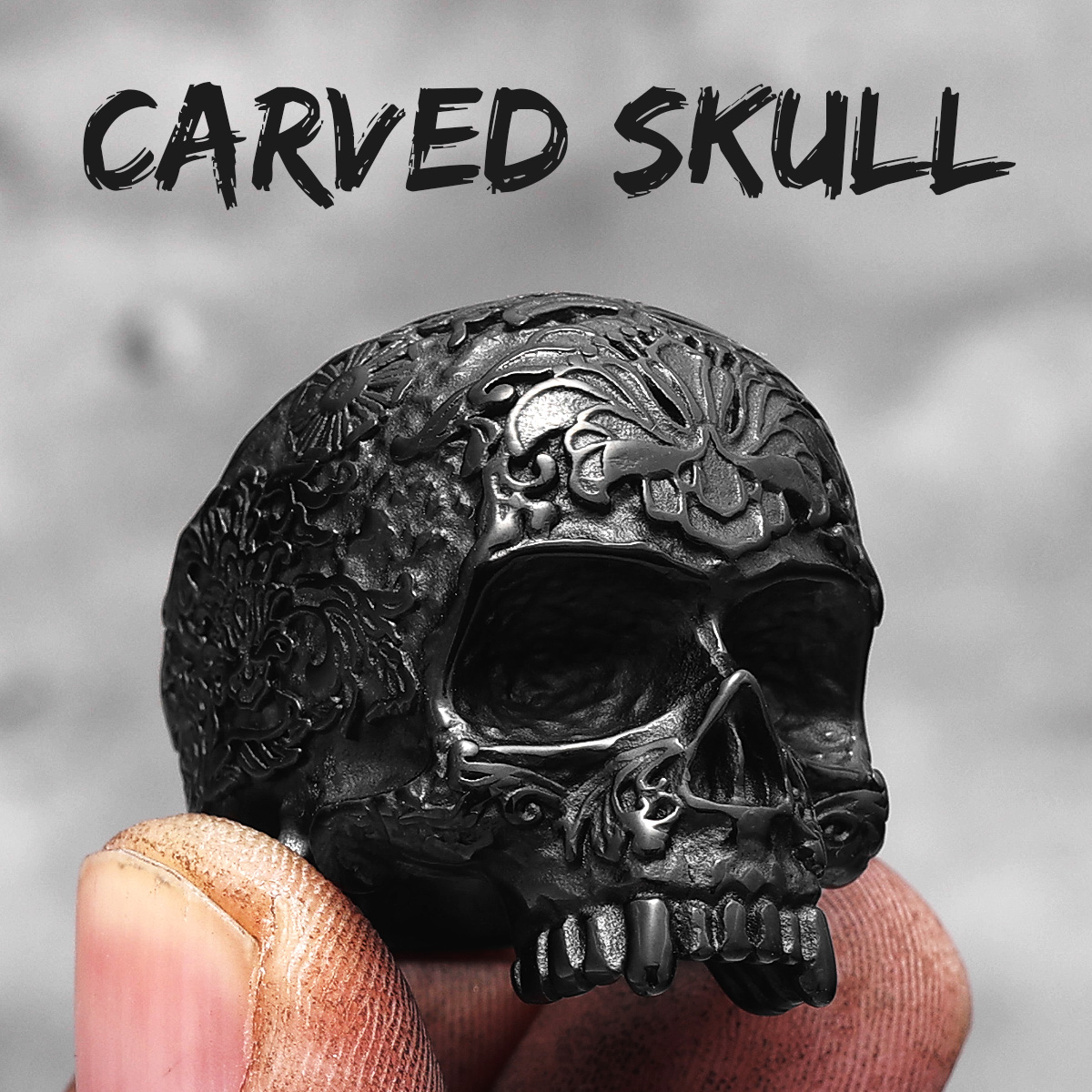R746-Carved Skull-B
