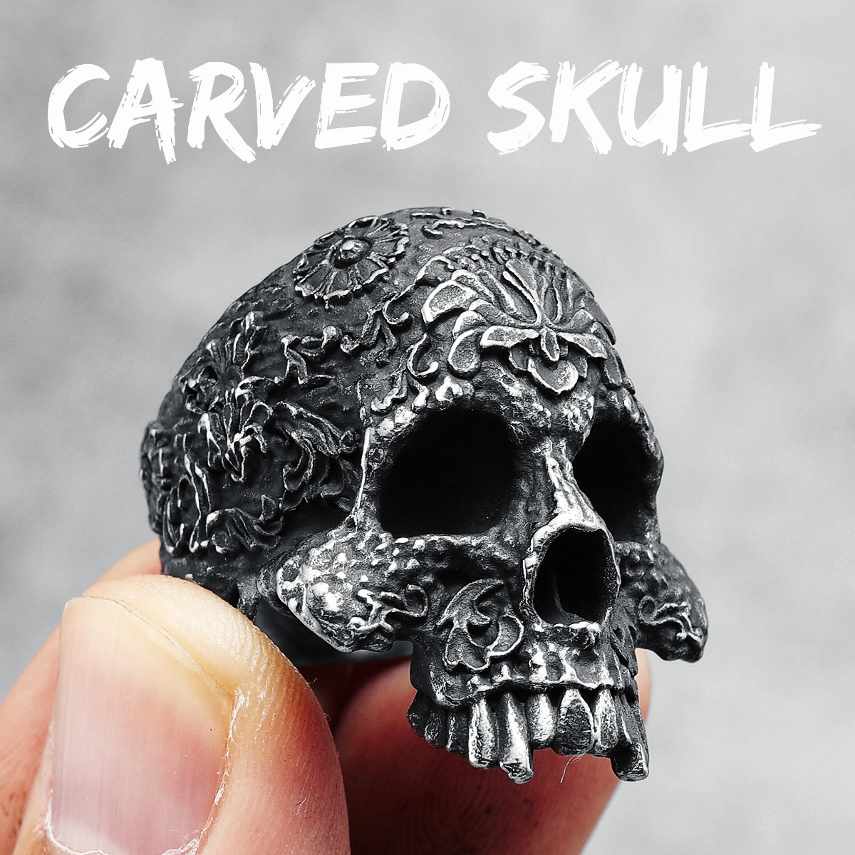 R837-Carved Skull