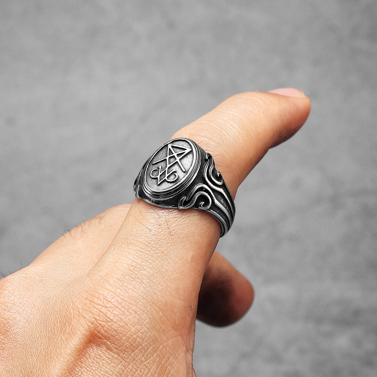 Sculpt Rings™ Lucifer Devil Satan Men Stainless Steel Punk Ring