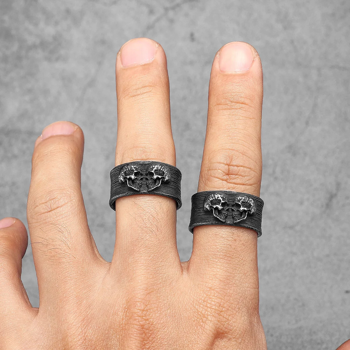 SCULPT RINGS™ Twin Skull Couple Stainless Steel Men Women Ring 