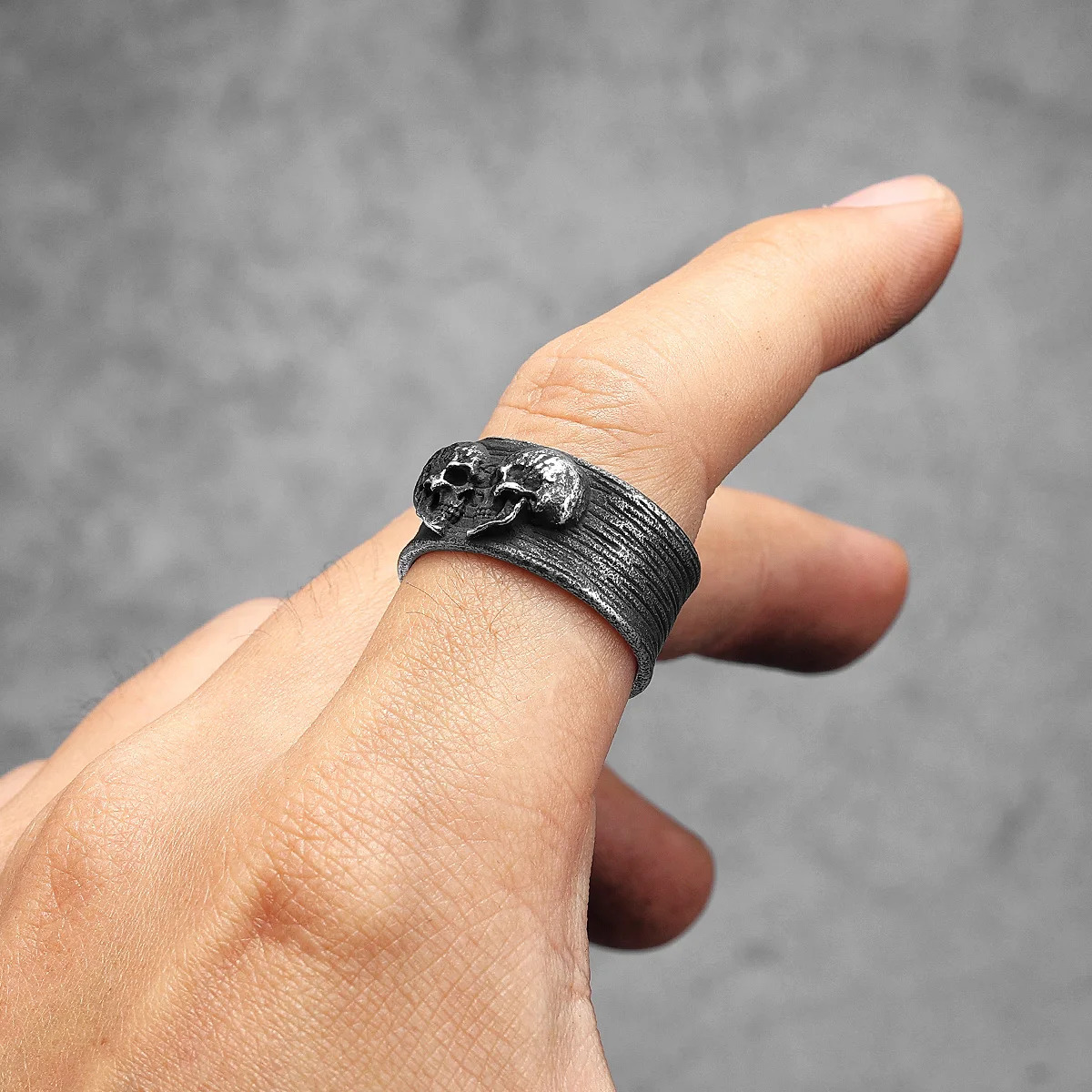 SCULPT RINGS™ Twin Skull Couple Stainless Steel Men Women Ring 