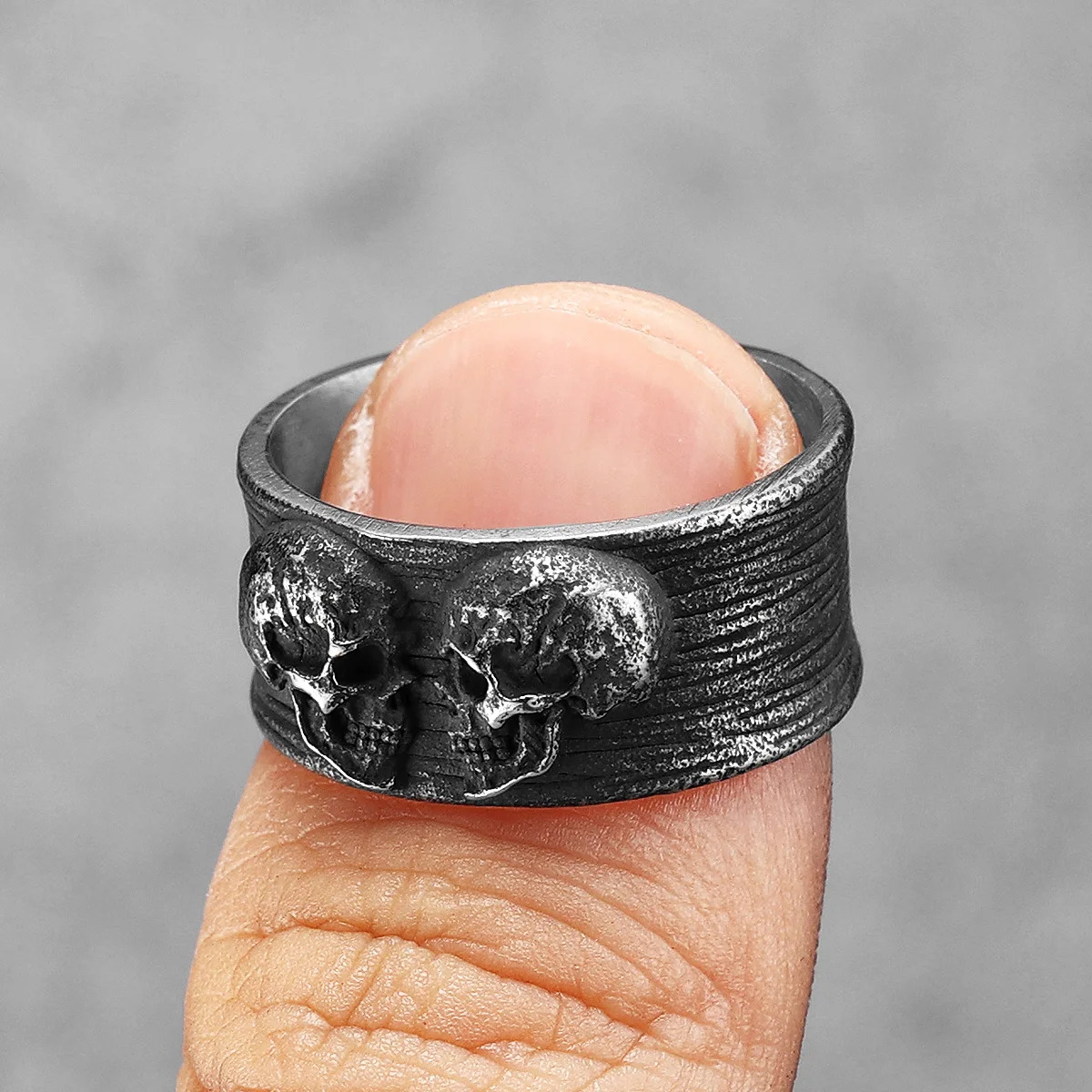 SCULPT RINGS™ Twin Skull Couple Stainless Steel Men Women Ring 