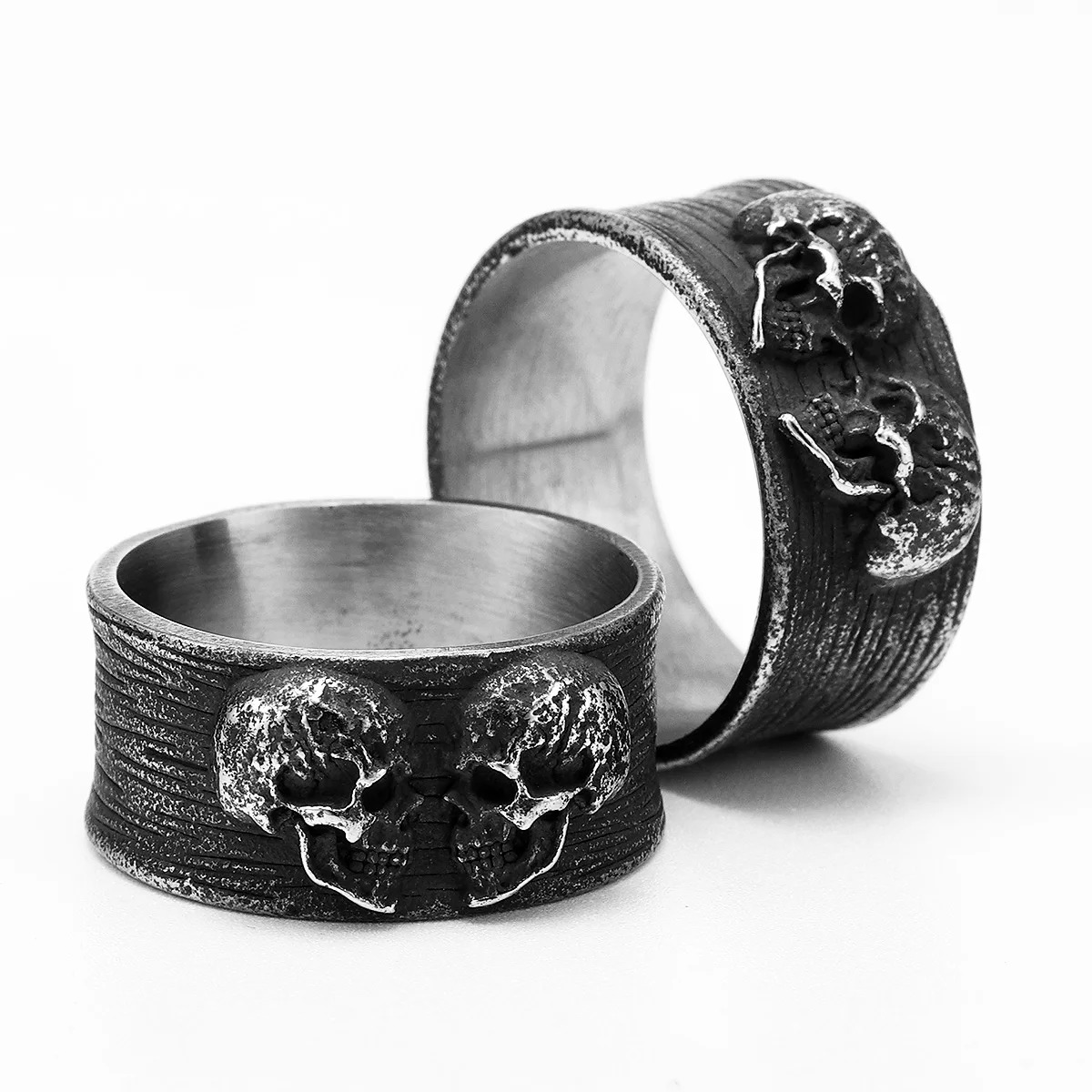 SCULPT RINGS™ Twin Skull Couple Stainless Steel Men Women Ring 